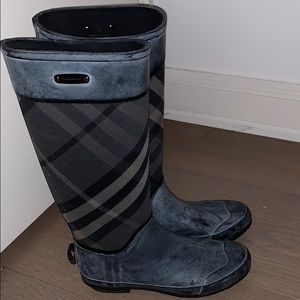 Talk Burberry rain boots
